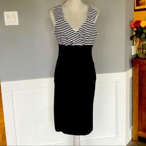 Black & white wiggle dress